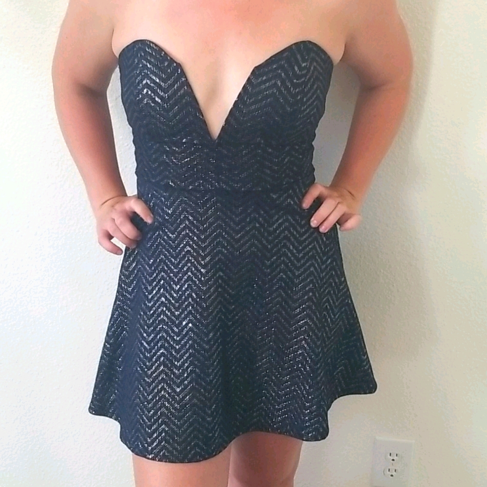 Midnight and silver Cocktail dress